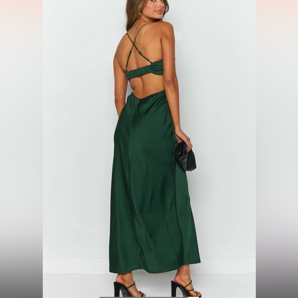 Emerald Green Dress - Picture 2 of 3